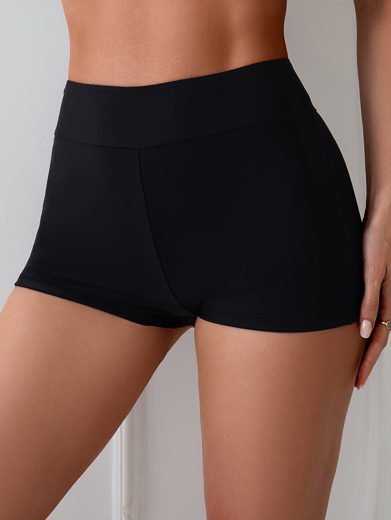 Women's Boxer Briefs - High-Waist – Black detail view