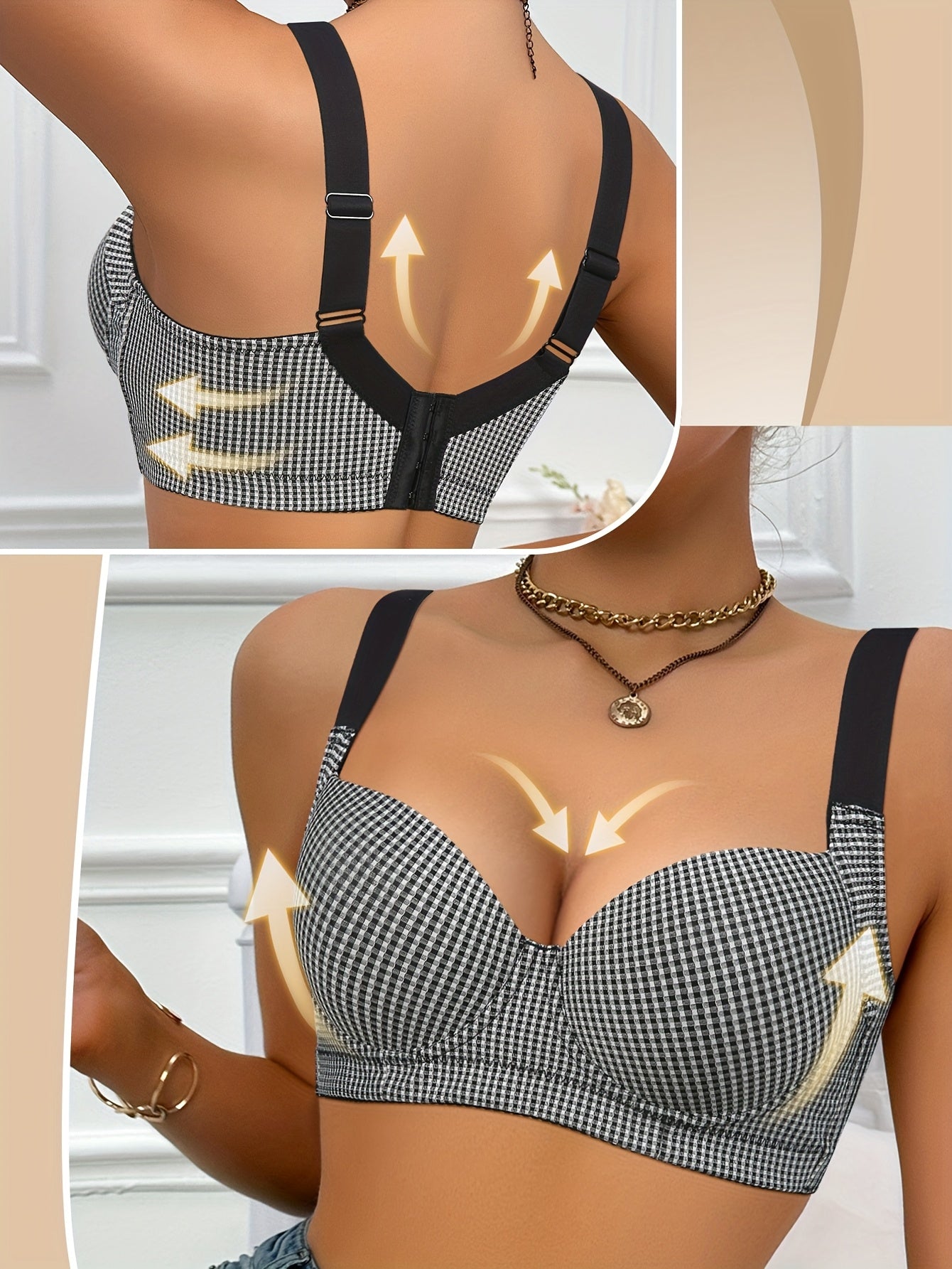 Women’s Bra - Breathable Daily Comfort – 13-Variant Selection – Black option – main product image
