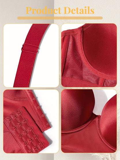 Women’s Bra - Breathable Daily Comfort – Red – view 5