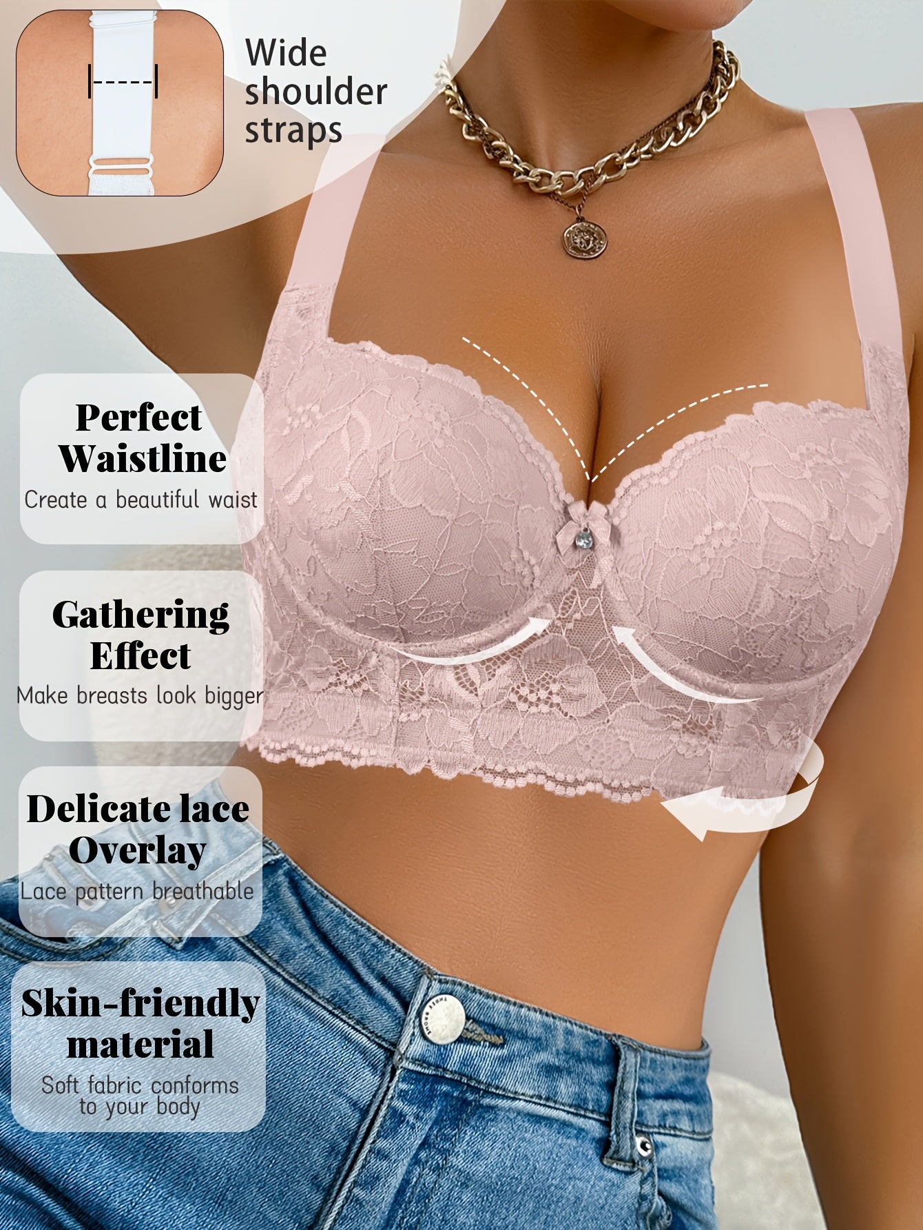 Women’s Bra - Lace Detail Comfort – 39-Variant Selection – view 9