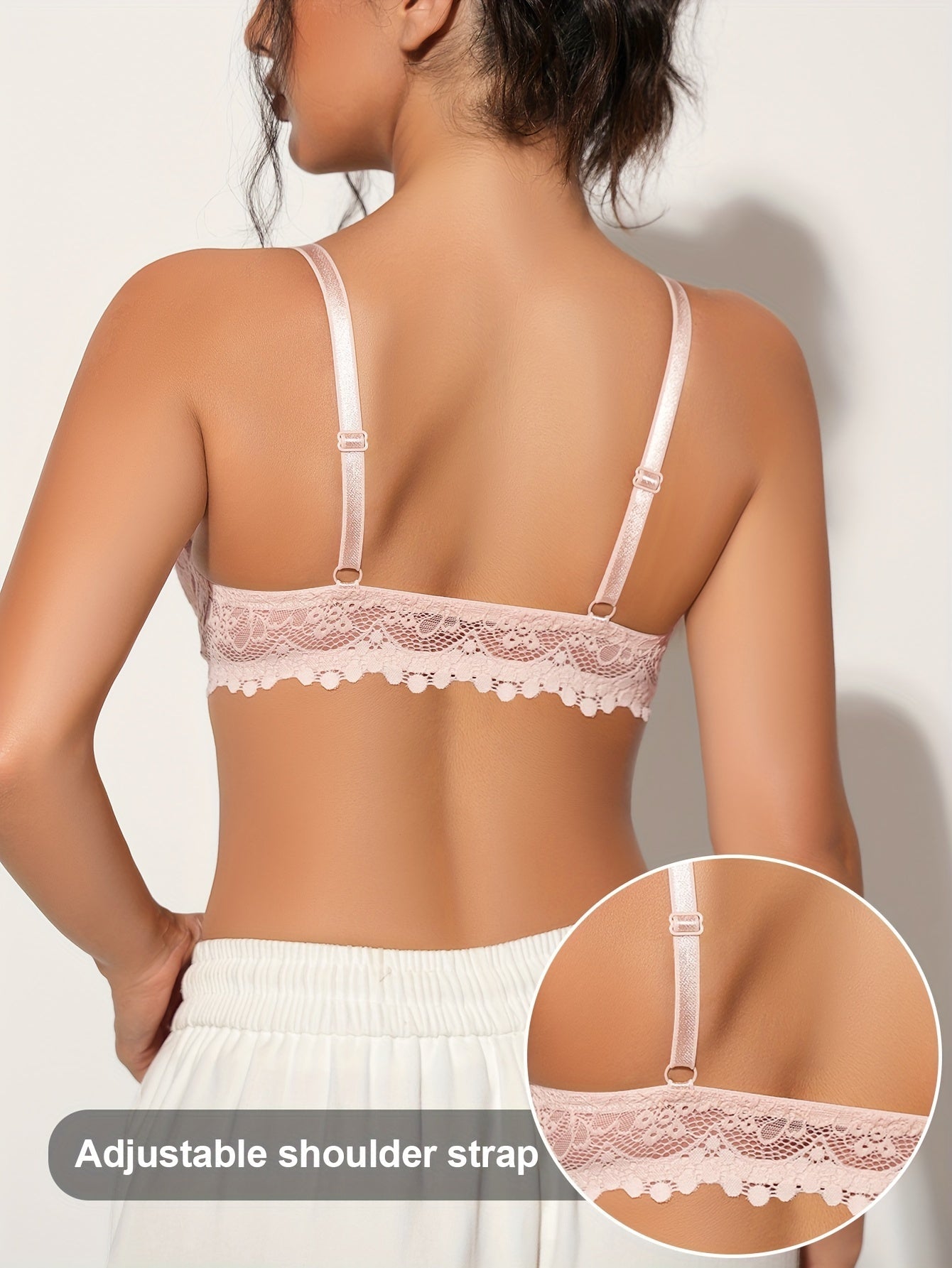 Women’s Bra - Lace Detail Comfort – 4-Color Selection – view 5