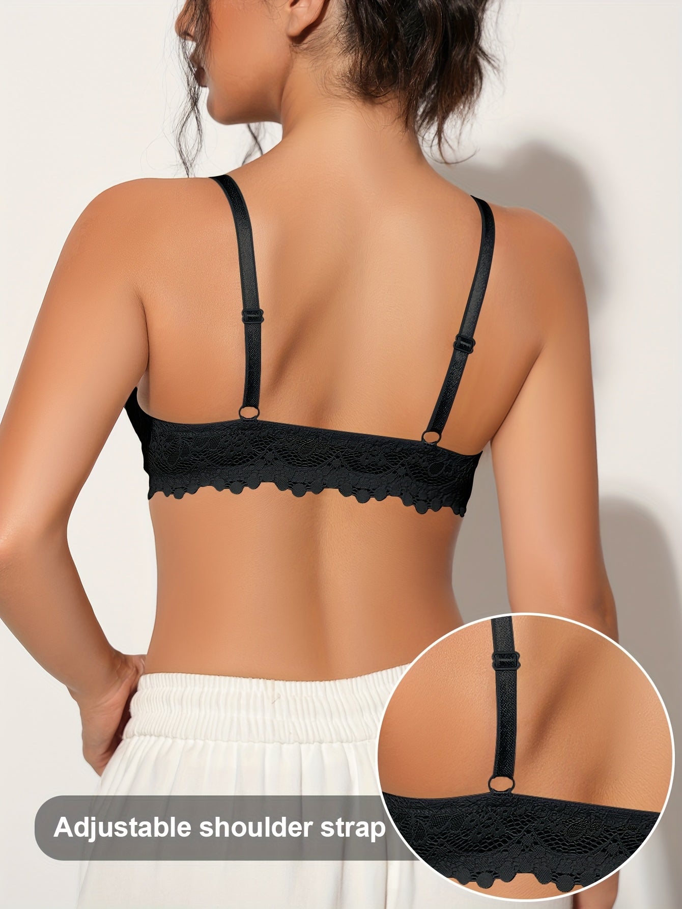 Women’s Bra - Lace Detail Comfort – 4-Color Selection – view 10