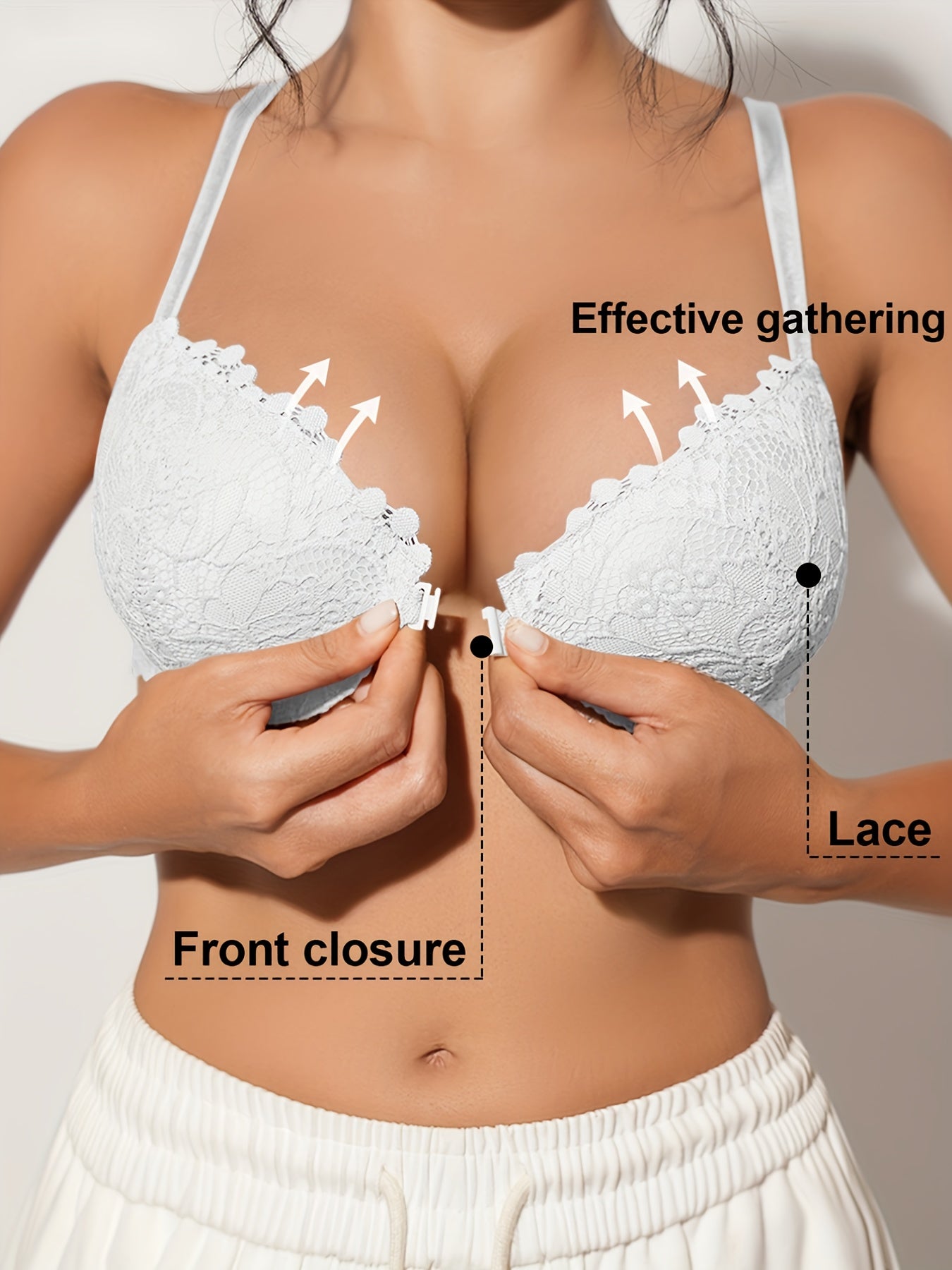 Women’s Bra - Lace Detail Comfort – 4-Color Selection – view 11