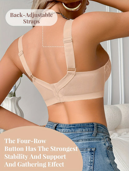 Women’s Bra - Lace Detail Comfort – Silvery Grey – view 6