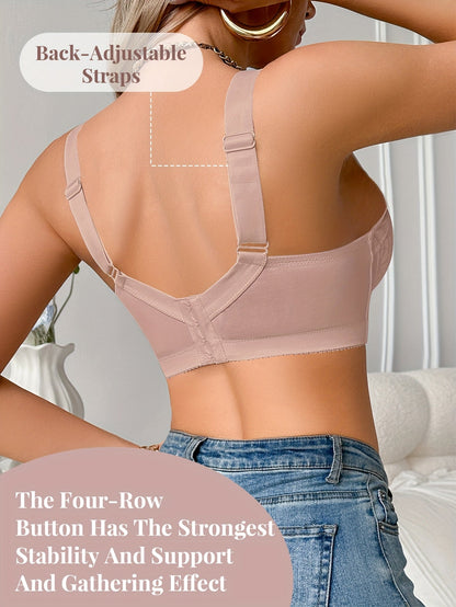 Women’s Bra - Lace Detail Comfort – Silvery Grey – view 8
