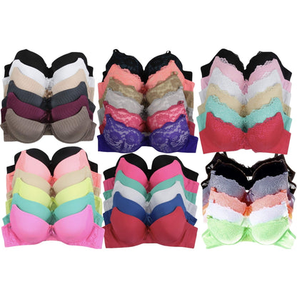 Women's Bra Multipack – Women's Plus Size Underwire Bras 6-Pack - Assorted Print – view 5