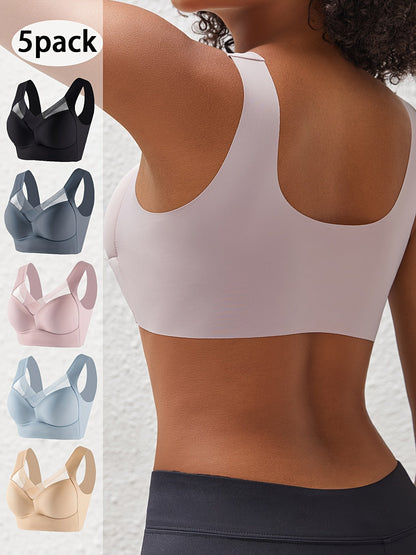 Women's Bra Multipack – Women's Wireless Full Coverage Bras 5-Pack – view 2