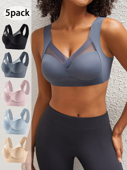 Women's Bra Multipack – Women's Wireless Full Coverage Bras 5-Pack – view 8