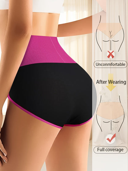 Women's Briefs – Women's Mixed colors High-Waist Striped Underwear – view 9