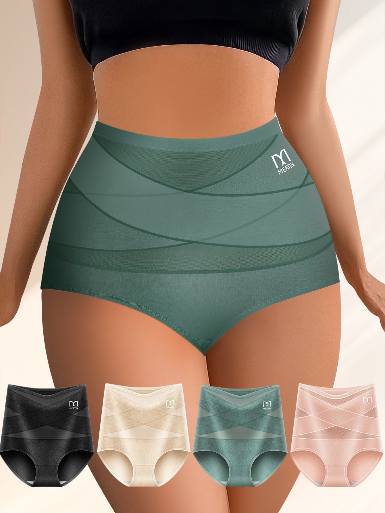 Women's Briefs – Women's Mixed colors Knit High-Waist Underwear – main product image