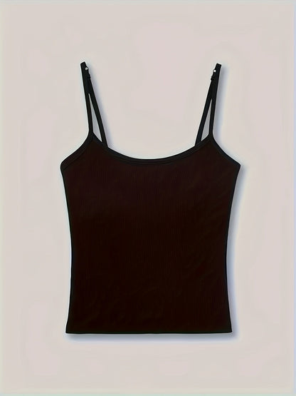 Women's Built-In Bra Sling Tops - 3-Pack Ribbed Casual – view 3