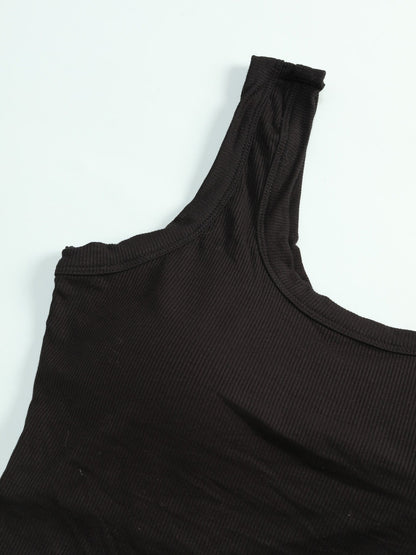 Women's Built-In Bra Tank Tops - 2-Pack U-Back Slim Fit – view 3