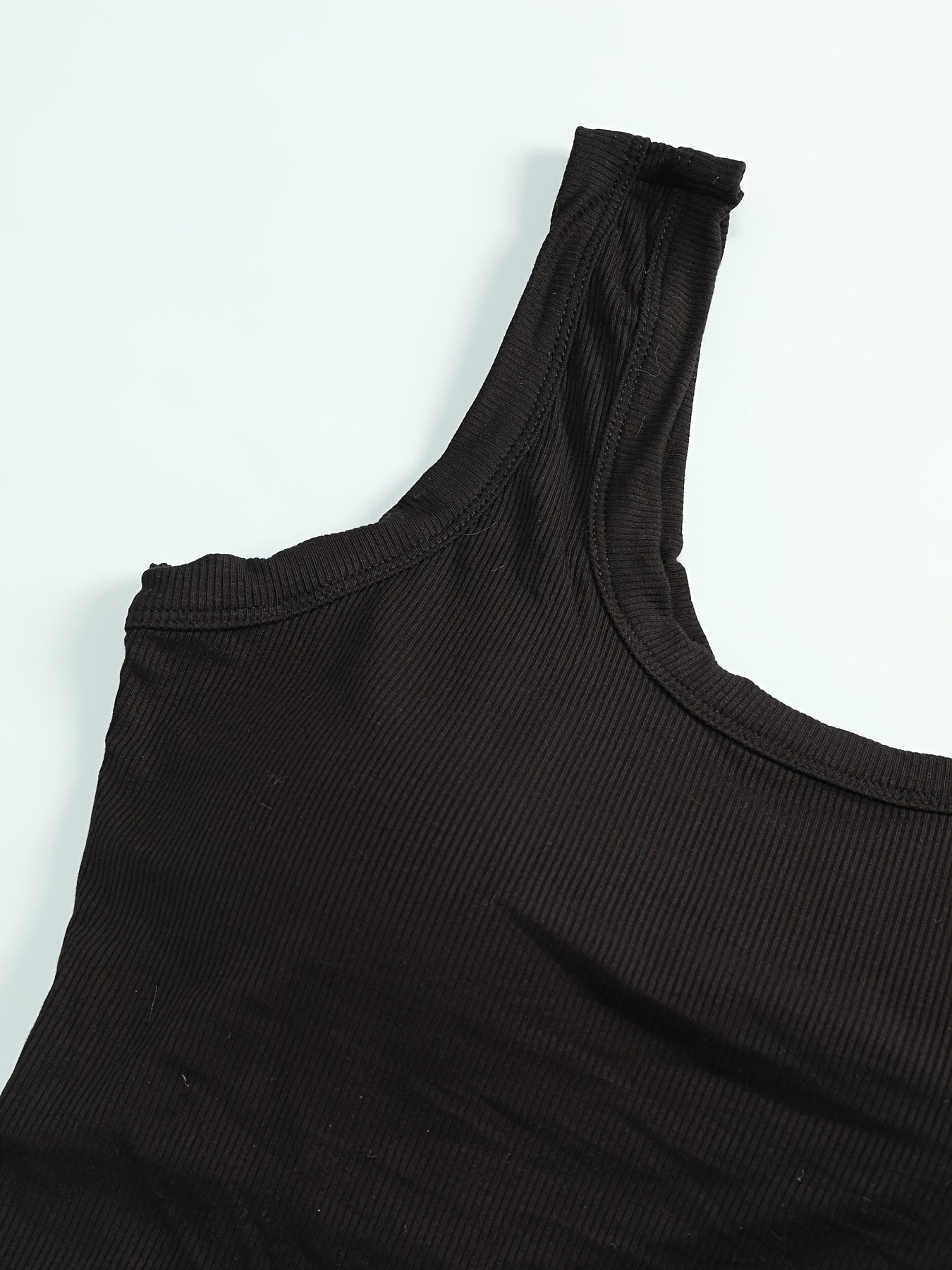 Women's Built-In Bra Tank Tops - 2-Pack U-Back Textured – view 2