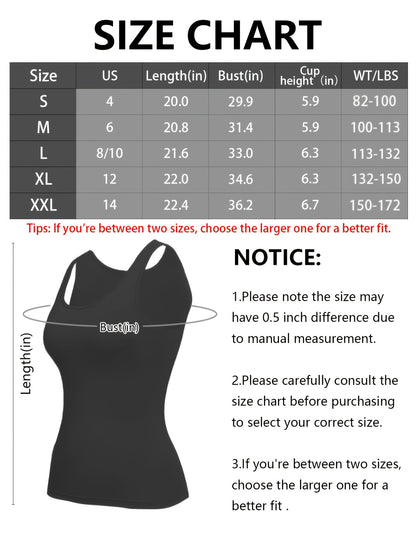 Women's Built-In Bra Tank Tops - 3-Pack Yoga Layering – view 4