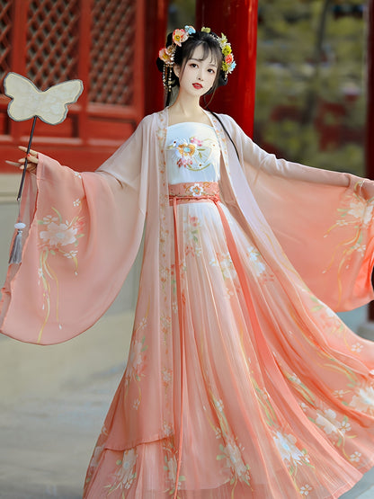 Women's Butterfly Embroidered Hanfu Outfit - Flowing Traditional – main product image