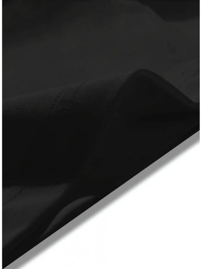 Women's Butterfly Graphic T-Shirt - Round Neck Short Sleeve – Black detail view