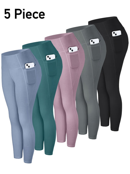 Women's Capri Leggings - 5-Pack High-Waist – view 2