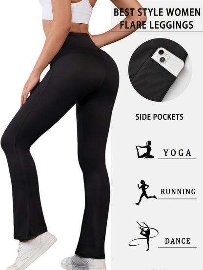 Women's Capri Leggings - High-Waist Pockets detail view