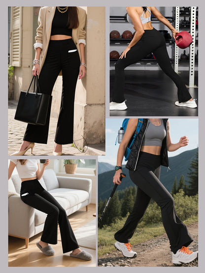 Women's Capri Leggings - High-Waist Pockets detail view