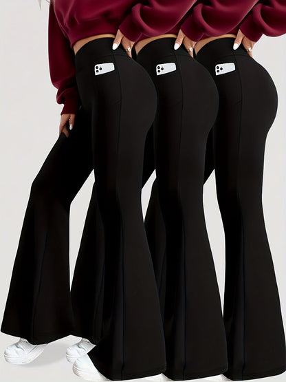 Women's Capri Leggings - High-Waist Pockets detail view