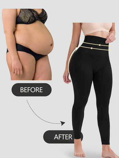 Women's Capri Leggings - High-Waist Sculpting Detail – Apricot option – main product image