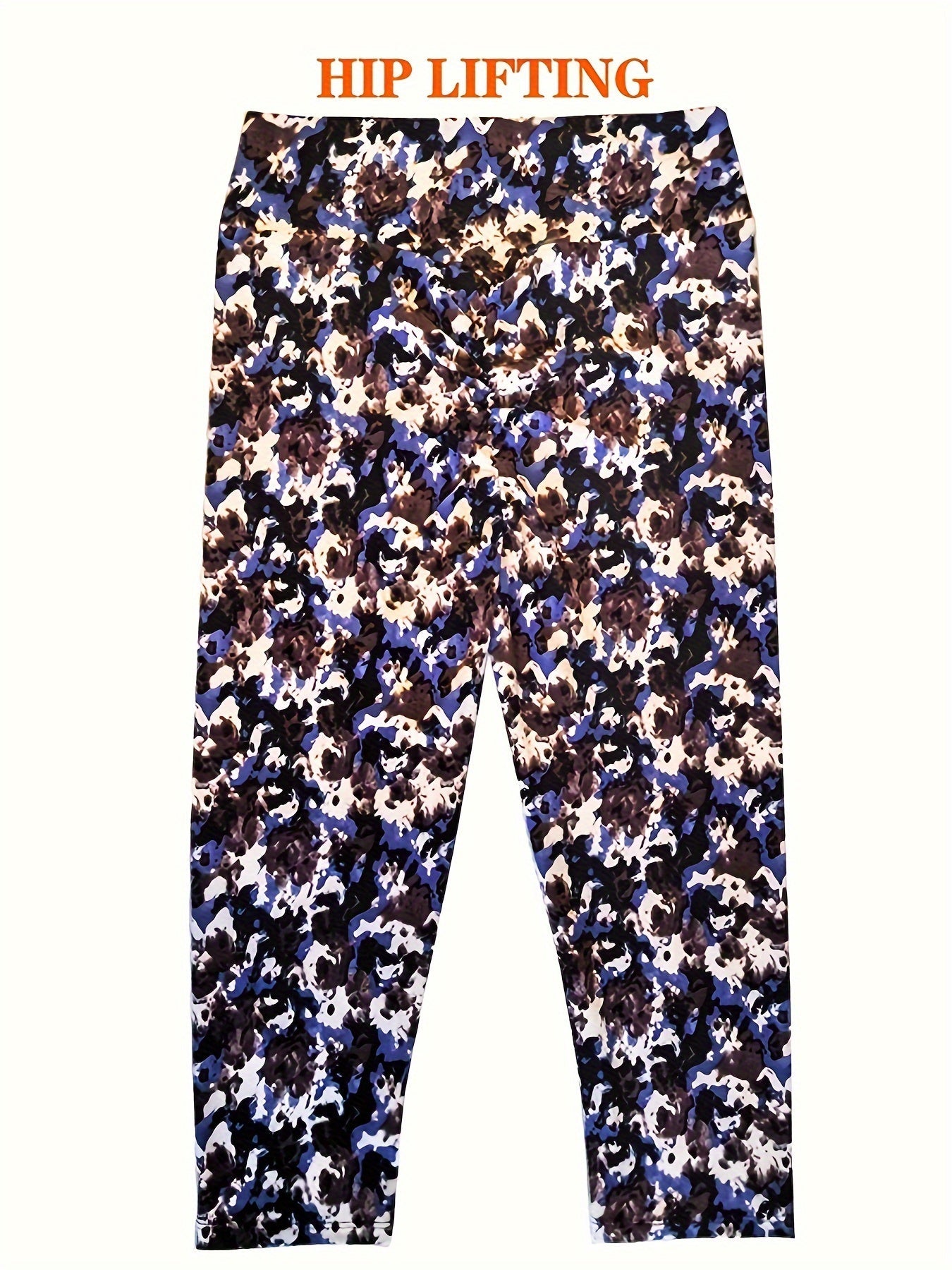 Women's Capri Leggings - High-Waist Stretch Fit detail view