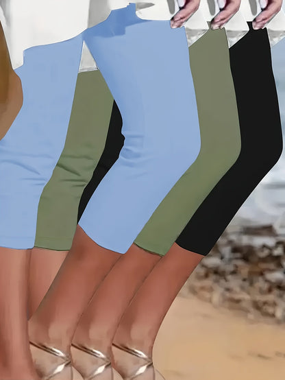 Women's Capri Leggings - High-Waist Tummy Control – view 2