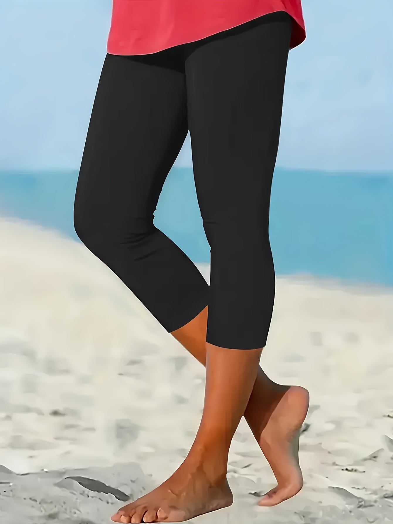 Women's Capri Leggings - High-Waist Tummy Control – view 6
