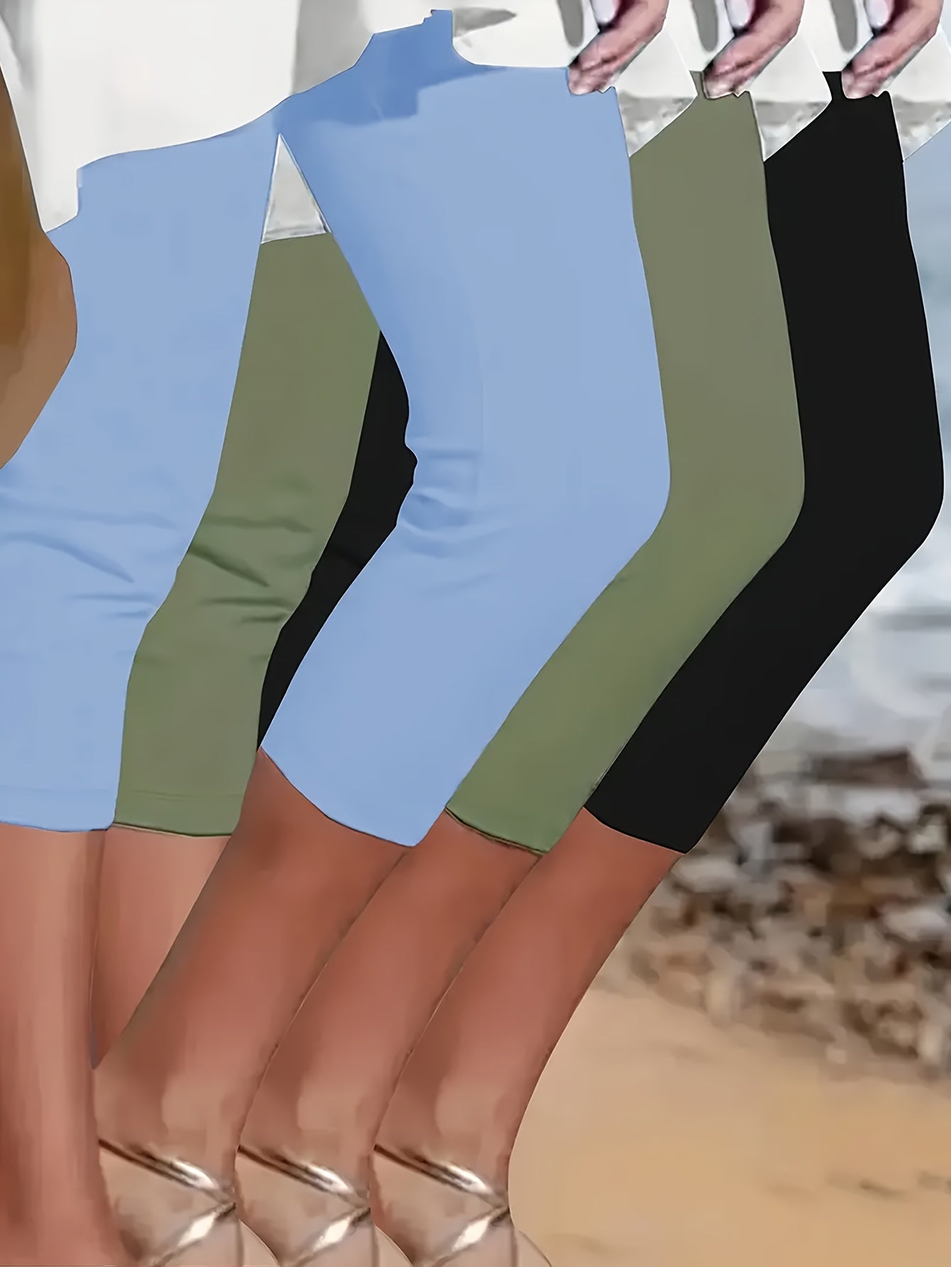 Women's Capri Leggings - High-Waist Tummy Control – view 10