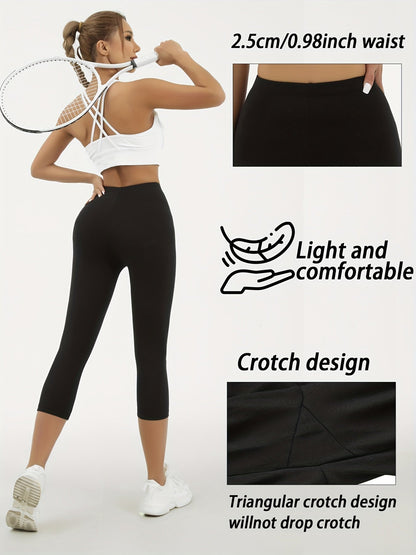 Women's Capri Leggings - Mixed Color - 1 Clean Finish detail view