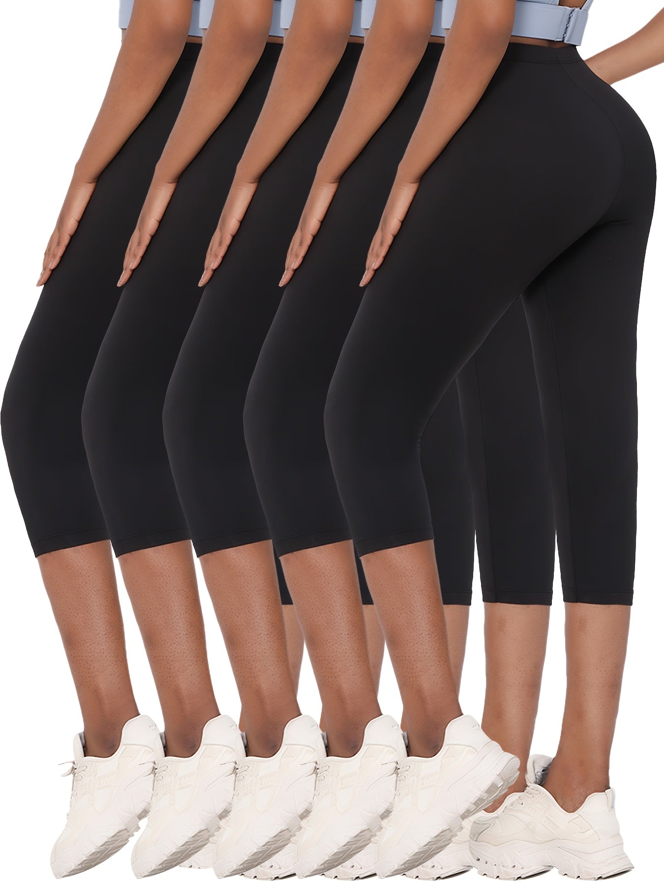 Women's Capri Leggings - Mixed Color - 1 Clean Finish detail view