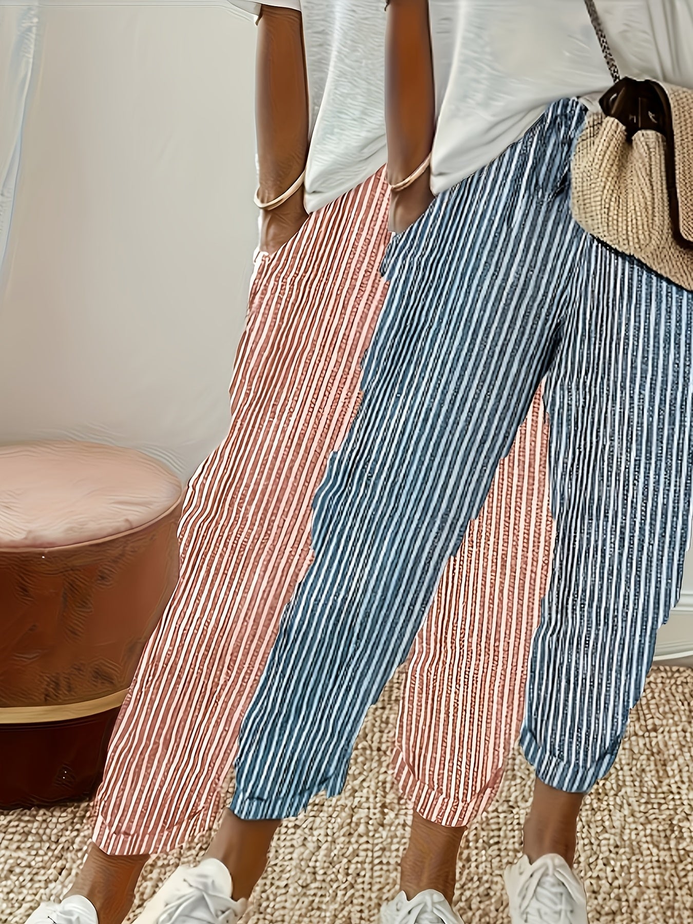 Women's Capri Pants - Everyday Relaxed fit – Blue option – view 3