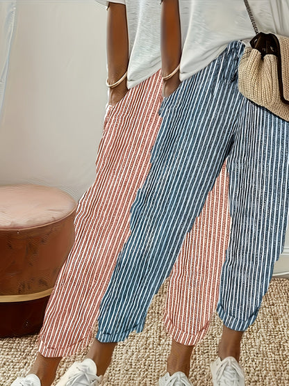 Women's Capri Pants - Everyday Relaxed fit – Blue option – view 3
