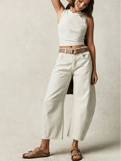 Women's Capri Pants - Everyday Wide Leg detail view