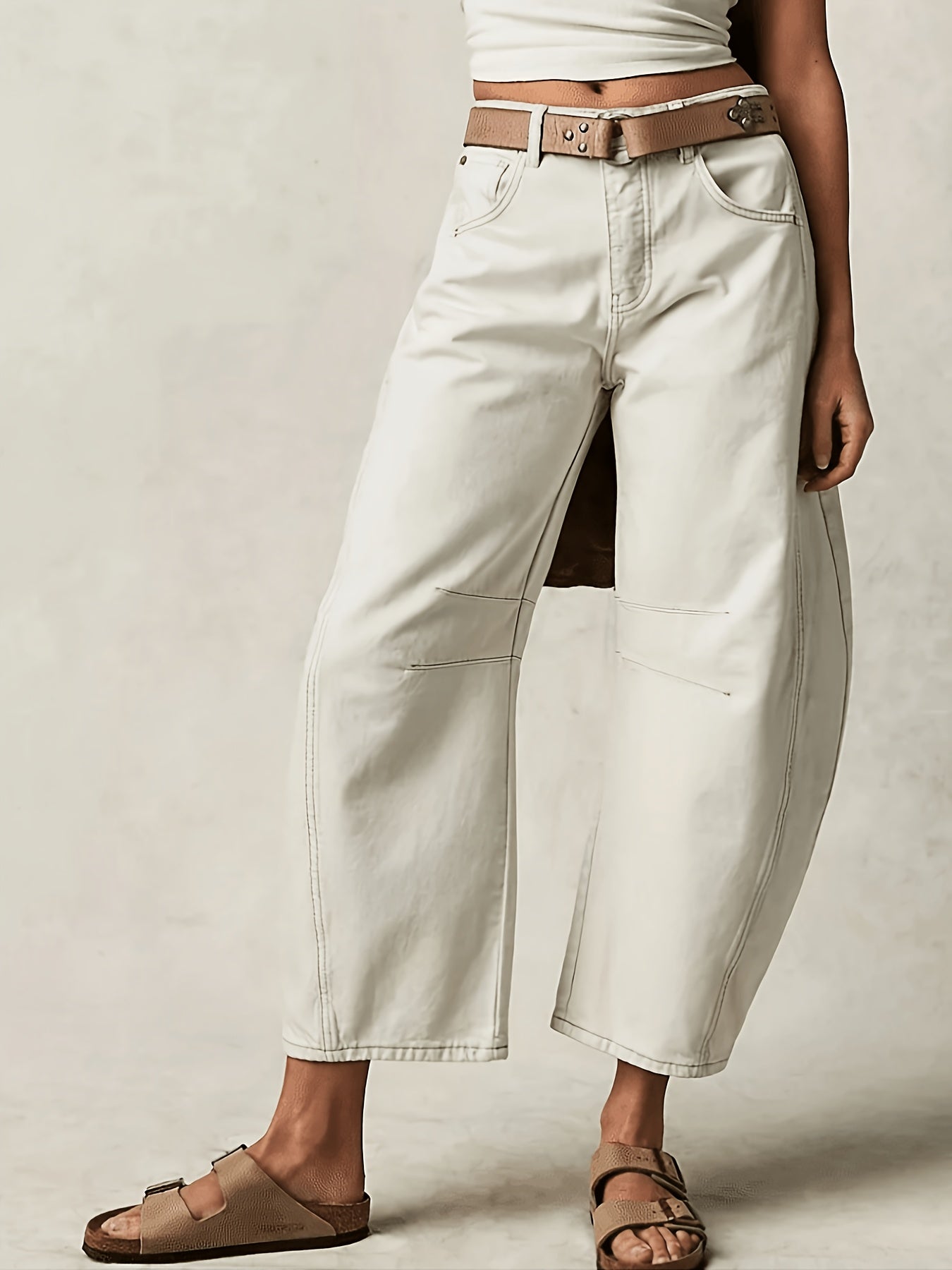 Women's Capri Pants - Everyday Wide Leg detail view