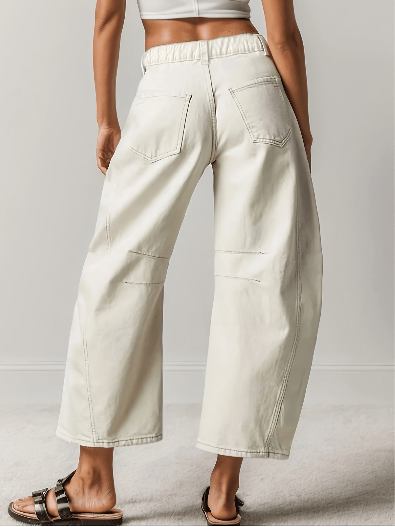 Women's Capri Pants - Everyday Wide Leg detail view