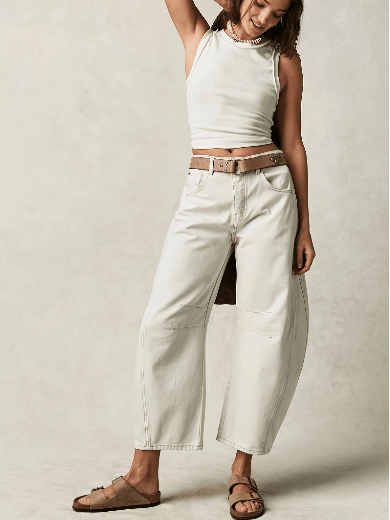 Women's Capri Pants - Everyday Wide Leg detail view