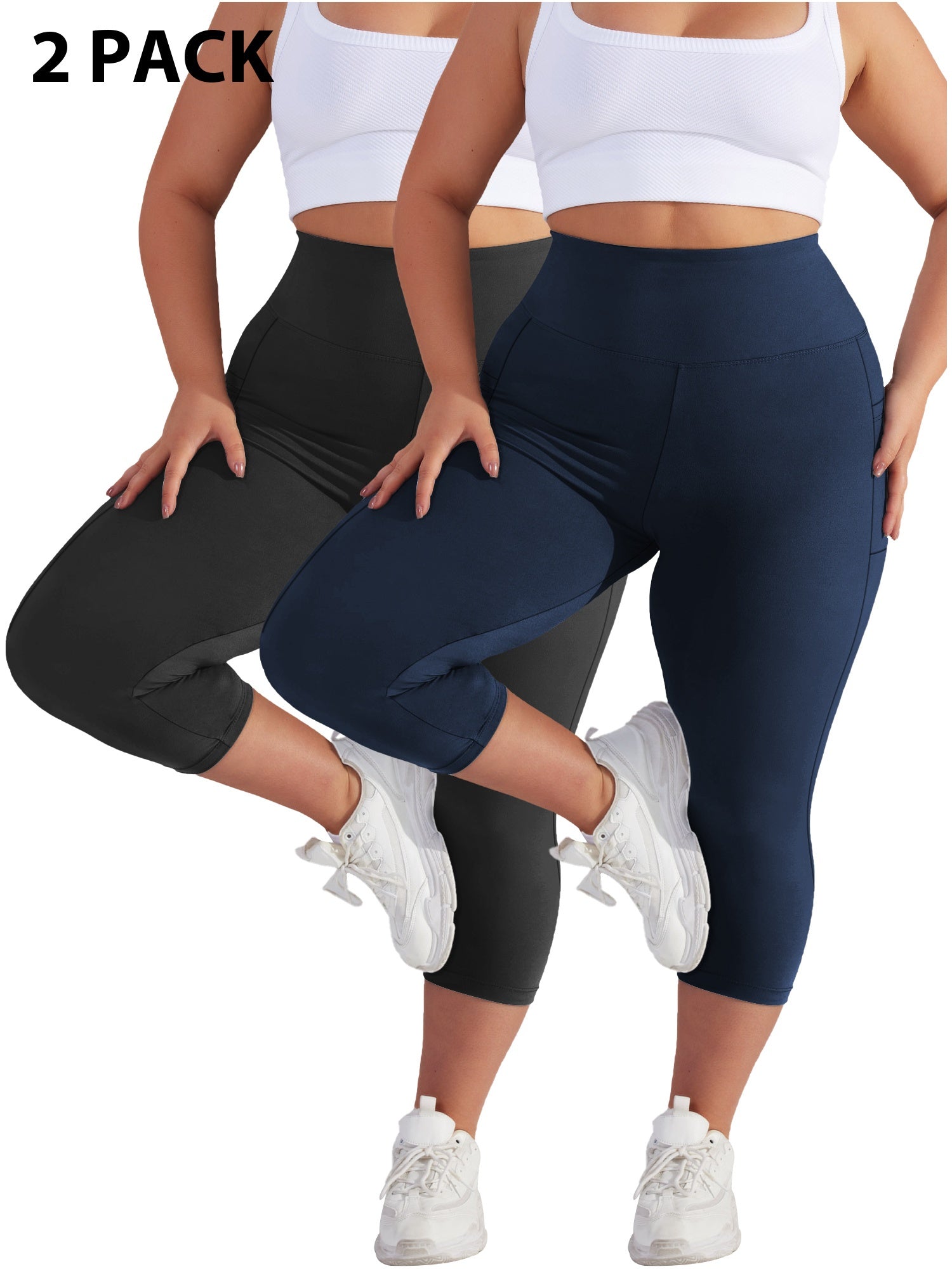 Women's Capri Pants - High-Waist Fit – Sizes 0XL–5XL – view 4