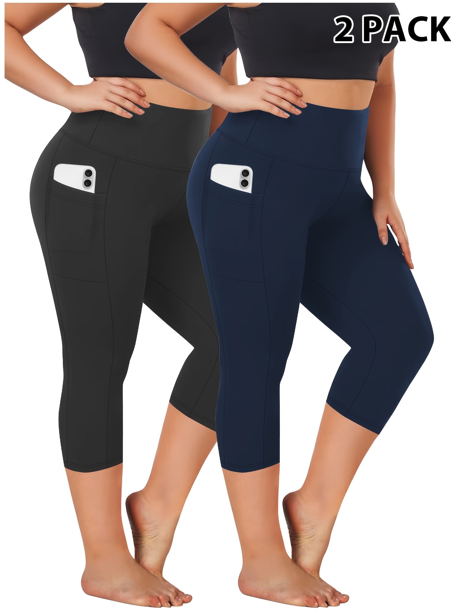Women's Capri Pants - High-Waist Fit – Sizes 0XL–5XL – view 8
