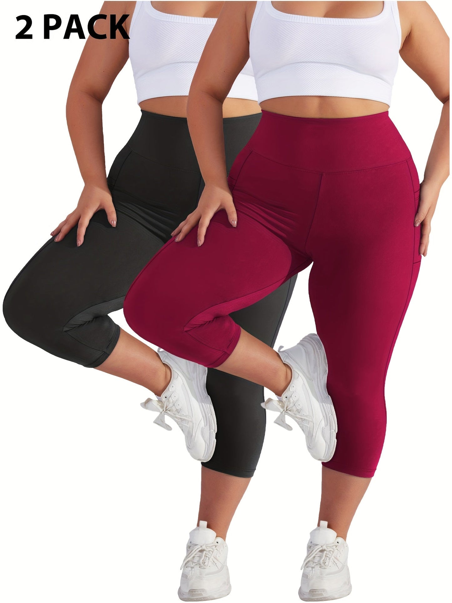 Women's Capri Pants - High-Waist Fit – Sizes 0XL–5XL – view 10