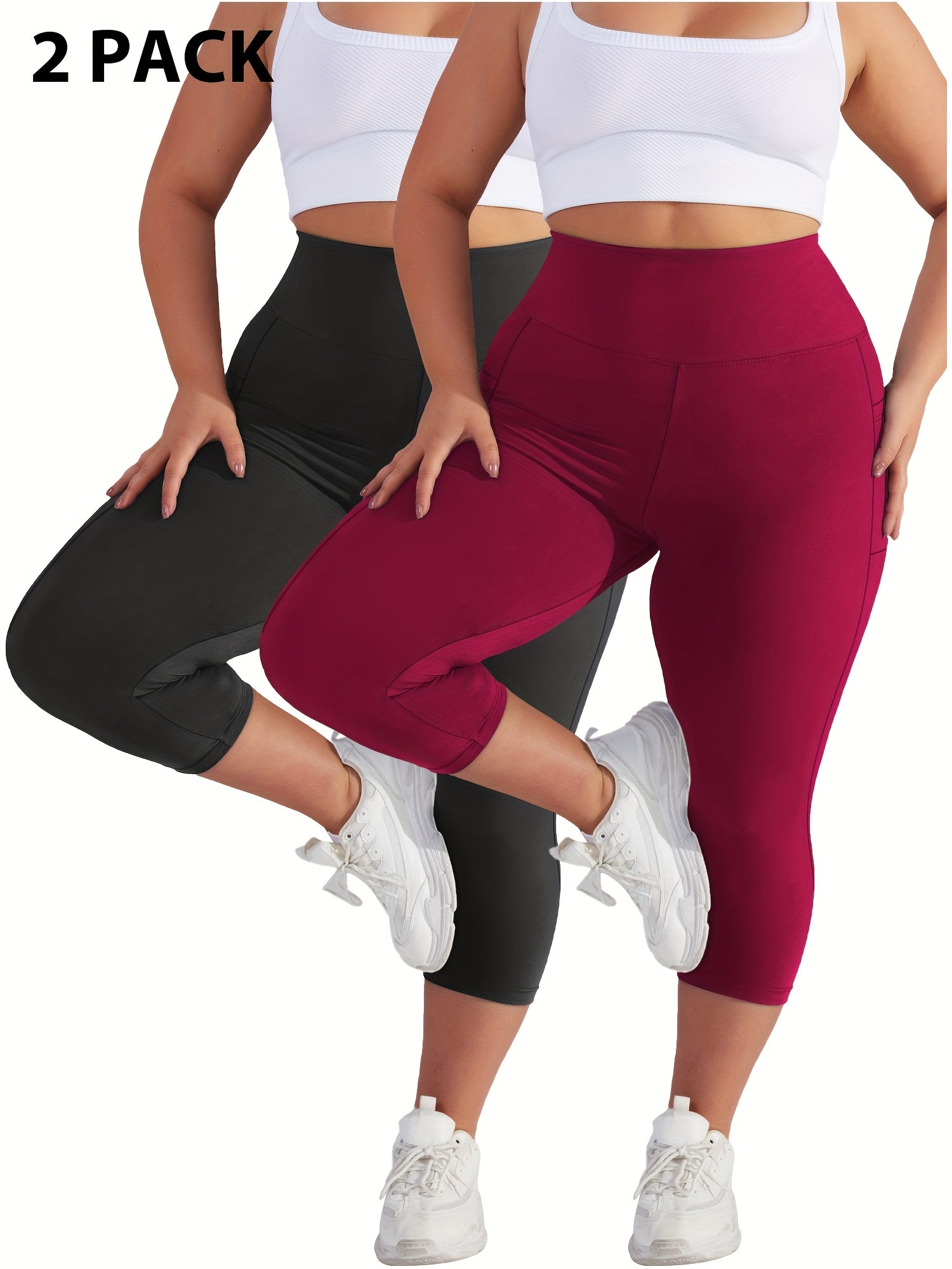 Women's Capri Pants - High-Waist Fit – Sizes 0XL–5XL – view 10