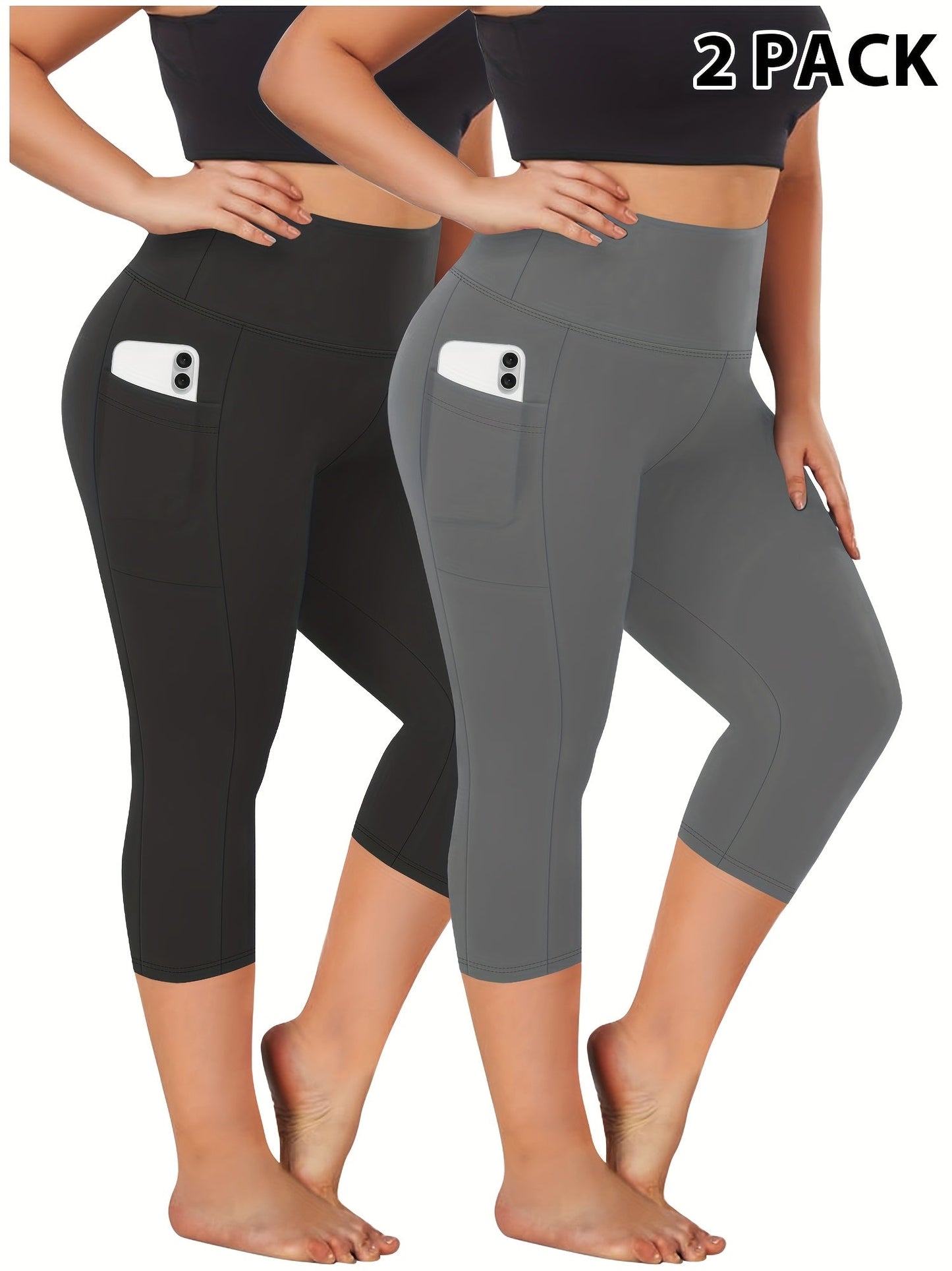 Women's Capri Pants - High-Waist Fit – Sizes 0XL–5XL – view 11