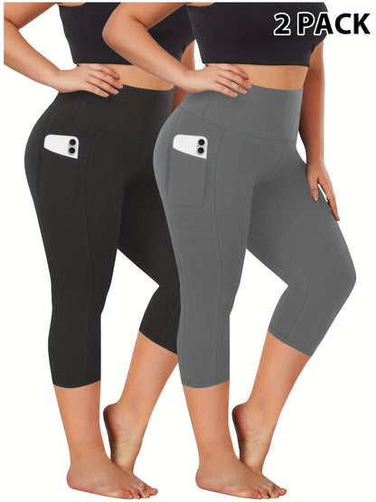 Women's Capri Pants - High-Waist Fit – Sizes 0XL–5XL – view 11