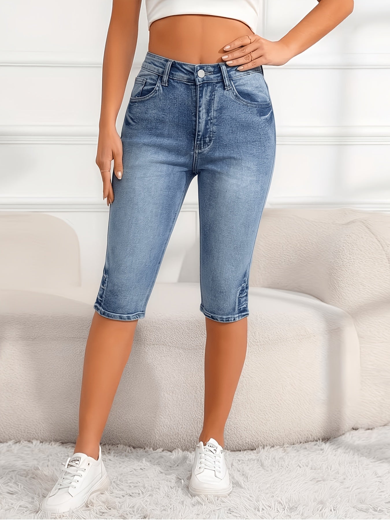 Women's Capri Pants - High Waist – Sizes S–XXL detail view