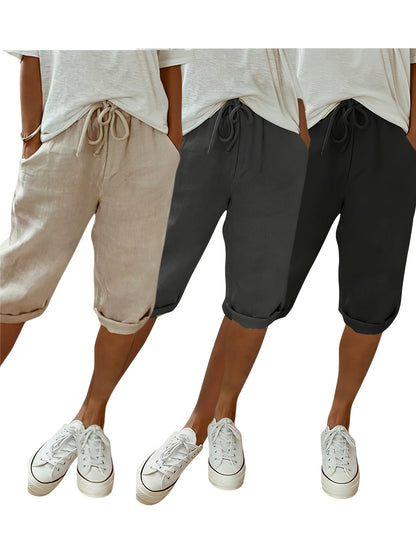 Women's Capri Pants - Pocket Detail detail view
