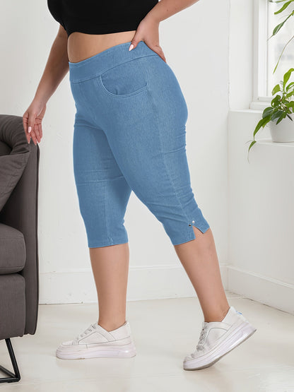 Women's Capri Pants - Stretch Relaxed fit 02 detail view