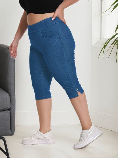 Women's Capri Pants - Stretch Relaxed fit 02 detail view