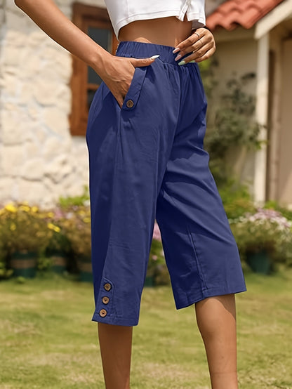 Women's Capri Pants - Stretch Relaxed fit detail view