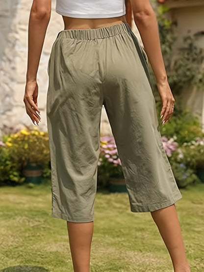 Women's Capri Pants - Stretch Relaxed fit detail view
