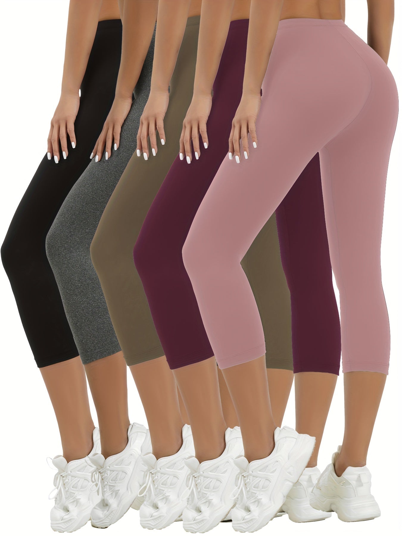 Women's Capri Pants - Stretch Slim fit 36 – Black option – main product image